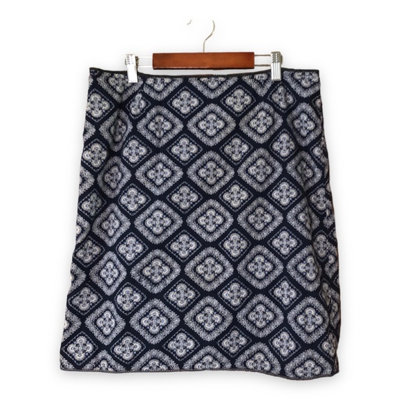 Vintage 90s Aeropostale Blue Printed Mini Skirt Size 10 - Picture 1 of 5
